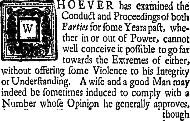 Schwarzes und weißes Foto eines Mannes im Anzug und mit Krawatte mit zentrierter Schrift und einem Logo, das einen historischen Zitat über politische Verhaltensweisen enthält.