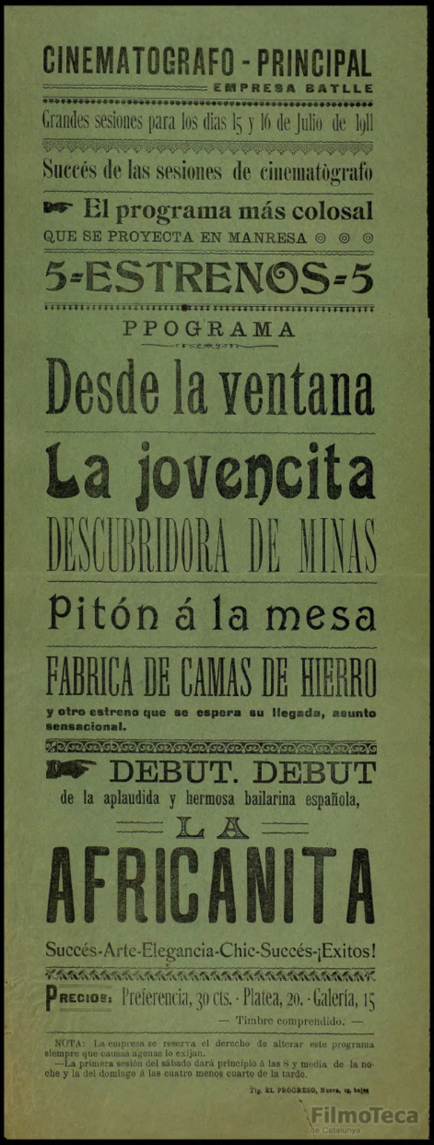 Eine vintage-Movie-Werbung mit schwarzem Hintergrund, fettem weißem Text und einem weißen Rand, mit einem gedämpften Farbschema aus Blauen und Grautönen.