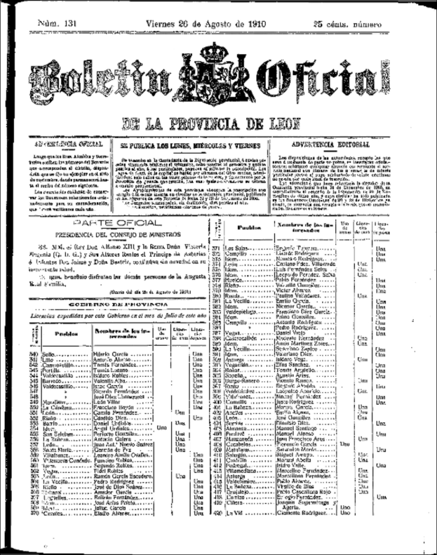 Schwarzes und weißes Foto einer Zeitung mit einer Liste von Elementen, einschließlich Text und einem Logo, das einen redaktionellen Aufbau suggeriert.